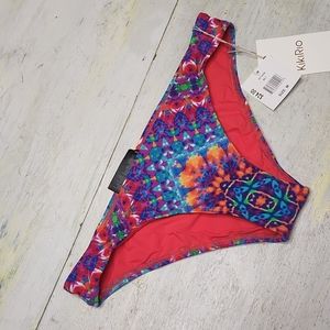NWT Kiki Rio Bikini Bottoms Multi- Bright Colored Size Medium
